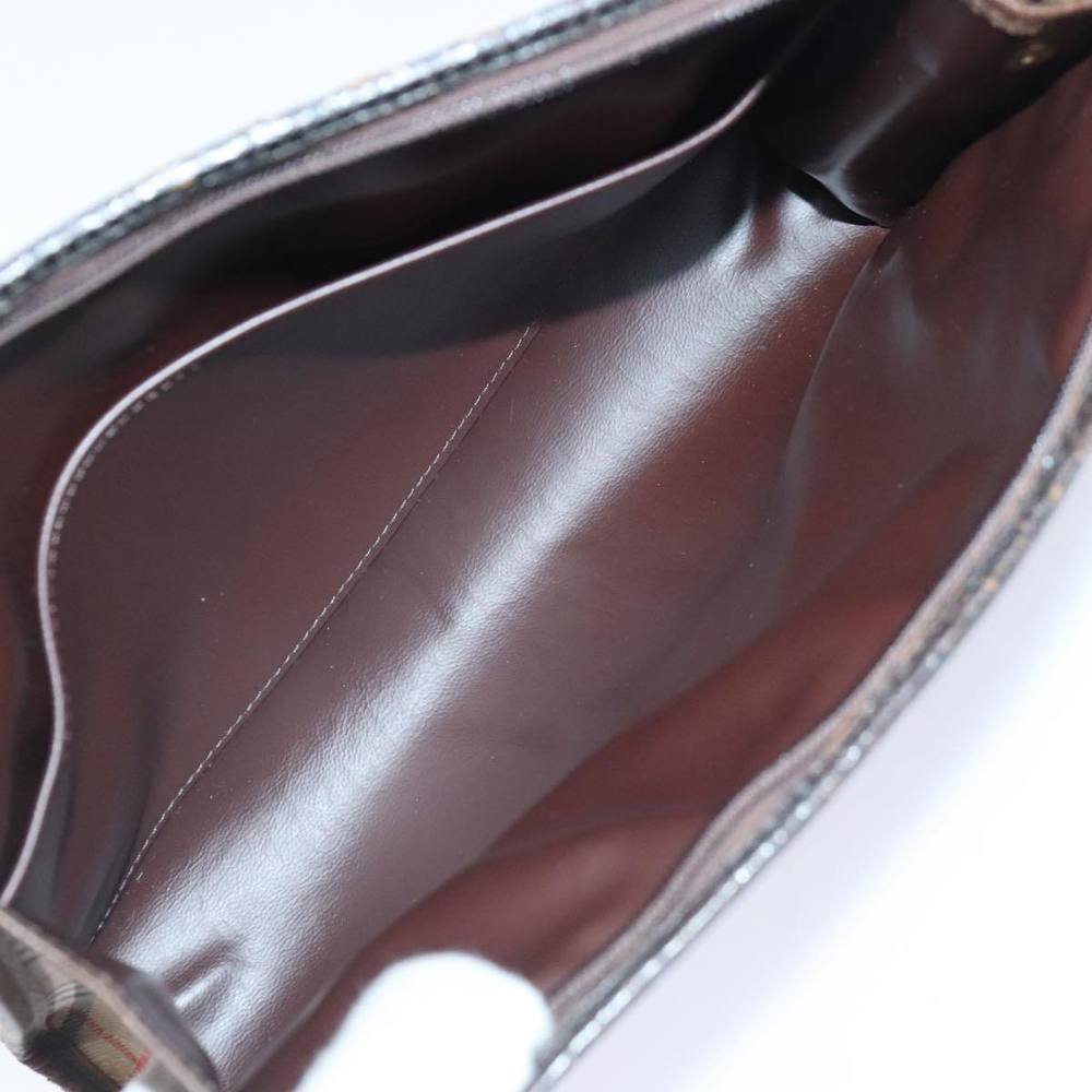 Burberrys Nova Check Clutch Bag Canvas Beige Auth ti2111 - Picture 10 of 16